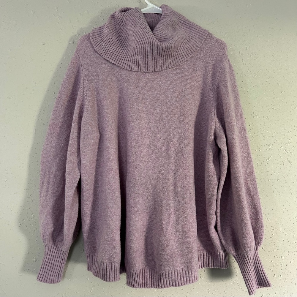 Philosophy Purple Turtleneck Comfy Soft Pastel 2X